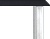 Keukenschap 45x16x26 cm gehard glas zwart