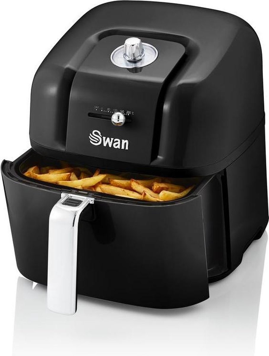 Swan SD10510BN friteuse 6 l Vrijstaand Heteluchtfriteuse Zwart