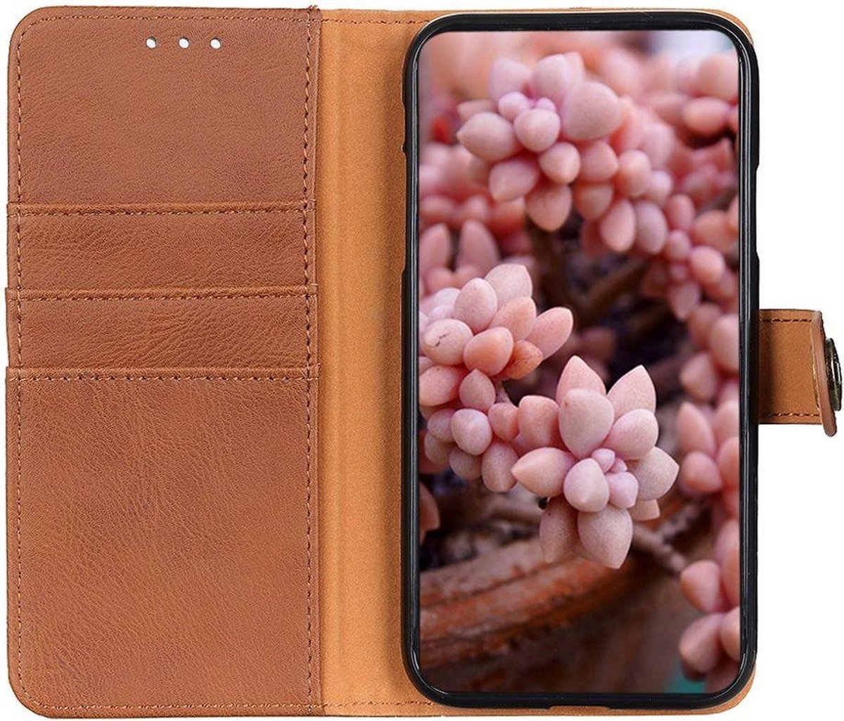 KHAZNEH Xiaomi Mi 11 Lite 4G/5G (NE) Hoesje Wallet Book Case Bruin