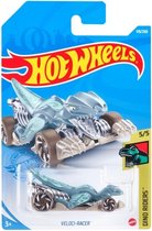 Hot Wheels Auto Dino Riders Veloci-racer 7 Cm Blauw/zilver