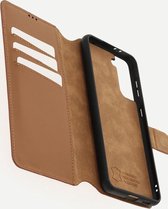 Minim 2-in-1 Samsung S21 Plus Hoesje Book Case en Back Cover Bruin