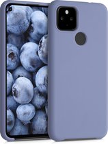kwmobile telefoonhoesje voor Google Pixel 4a 5G - Hoesje met siliconen coating - Smartphone case in lavendelgrijs
