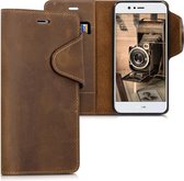 kalibri telefoonhoesje voor Huawei Nova 2 - Hoesje met pasjeshouder en standaard - bruin - Wallet case