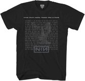 Nine Inch Nails Heren Tshirt -M- Head Like A Hole Zwart