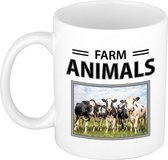 Kudde koeien mok met dieren foto farm animals