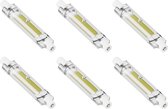 CALEX - LED Lamp 6 Pack - R7S Fitting - 4W - Warm Wit 3000K - Dimbaar - Glas - BES LED
