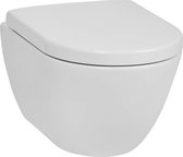 Ben Segno Hangtoilet - met Toiletbril - Compact Xtra Glaze+ Free Flush Wit - WC Pot - Toiletpot - Hangend Toilet
