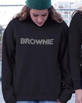 Blondie & Brownie Trui (Brownie - Maat XXL) | BFF Koppel Sweater | Best Friends Forever