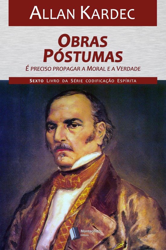 Portrait d'Allan Kardec, auteur de "Obras Póstumas", sixième livre de la série "Codificação Espírita".