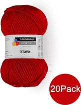 Veritas Schachenmayr Breiwol Bravo 20-Pack - 100% Acryl Rood