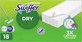 Swiffer Floor Cleaner - Recharges de lingettes sèches 18 pièces