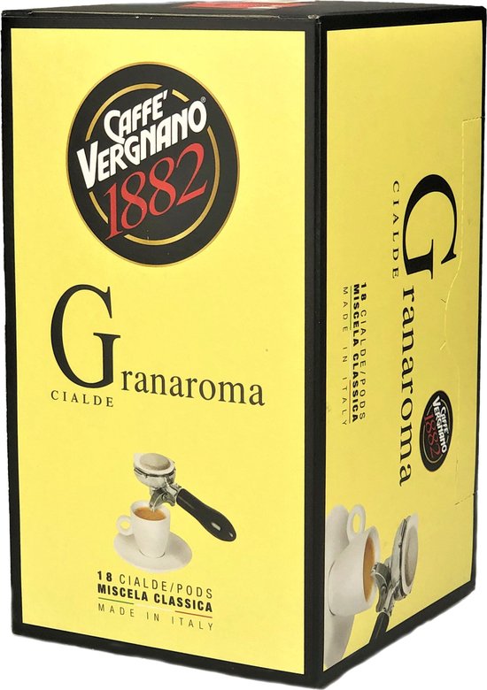 Caffè Vergnano ESE serving pods Granaroma 18 stuks bol