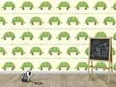Professioneel Fotobehang Schildpadjes - groen - Sticky Decoration - fotobehang - decoratie - woonaccesoires - inclusief gratis hobbymesje - 325 cm breed x 220 cm hoog - in 7 verschillende for
