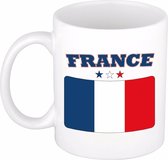 Beker / mok met de Franse vlag - 300 ml keramiek - Frankrijk