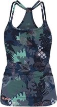 Rafiki Tanktop Charmey Dames Polyamide Blauw/groen Maat 38