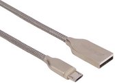 Velleman Usb-kabel 2.0 Staal 1 Meter Zilver