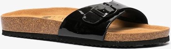 Dames bio slippers lak - Zwart - Maat 37 | bol.com