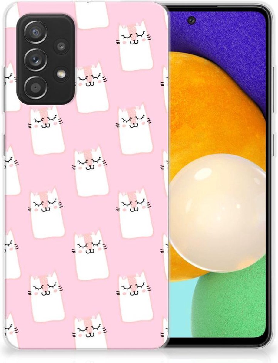 Samsung Galaxy A52 (5G/4G) TPU Hoesje Sleeping Cats