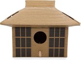Bol.com Kikkerland DIY Bird House Japanse Tea House - Maak je eigen vogelhuisje - Karton met wax coating - Japans theehuis design aanbieding