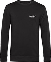 Heren Sweaters met Ballin Est. 2013 Small Logo Sweater Print - Zwart - Maat XS