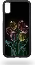 Neon tulips Telefoonhoesje - Apple iPhone XR
