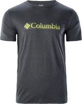 Columbia Tech Trail Graphic Tee 1930802010, Mannen, Zwart, T-shirt, maat: XL EU