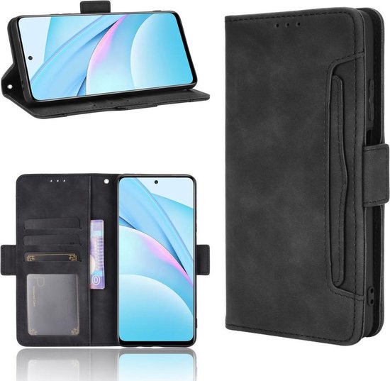Étui Portefeuille Xiaomi Mi 10T Lite Zwart avec Support