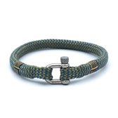 Dean geelblauwe touw armband