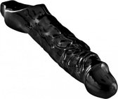 Bundle - Master Series - Mamba Penis Sleeve - Zwart met glijmiddel