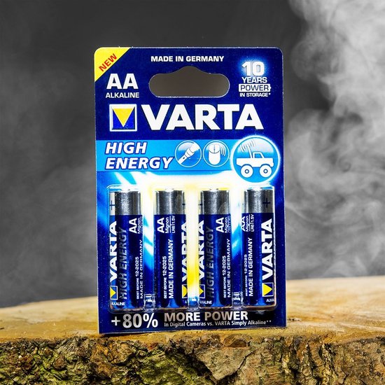 Varta AA High Energy Alkaline Batterijen - 4 stuks