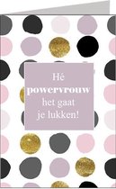 Wenskaart Powervrouw