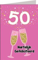 Verjaardagskaart 50 jaar vrouw