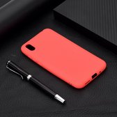 Voor Huawei Honor 8S Candy Color TPU Case (rood)