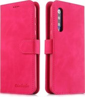 Voor Xiaomi Mi 9 SE Diaobaolee Pure Fresh Texture Horizontale Flip Leather Case, met houder & kaartsleuf & Wallet & Photo Frame (rood)
