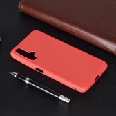 Voor Huawei nova 5 Candy Color TPU Case (rood)