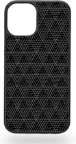 Black triangular inception Telefoonhoesje - Apple iPhone 12 mini