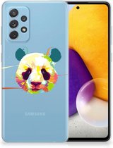 Back Case TPU Siliconen Hoesje Samsung Galaxy A72 Smartphone hoesje Panda Color