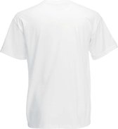 Set van 5x stuks basic witte t-shirt voor heren - voordelige katoenen shirts - Regular fit, maat: XL (42/54)