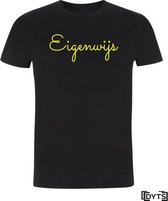 T-shirt | Karaktereigenschappen | Eigenwijs06 - fluor yellow, M, Dames