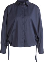 River Woods Blouse met strikjes in blauw