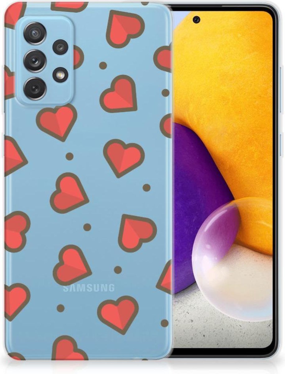 Samsung Galaxy A72 TPU bumper Hearts