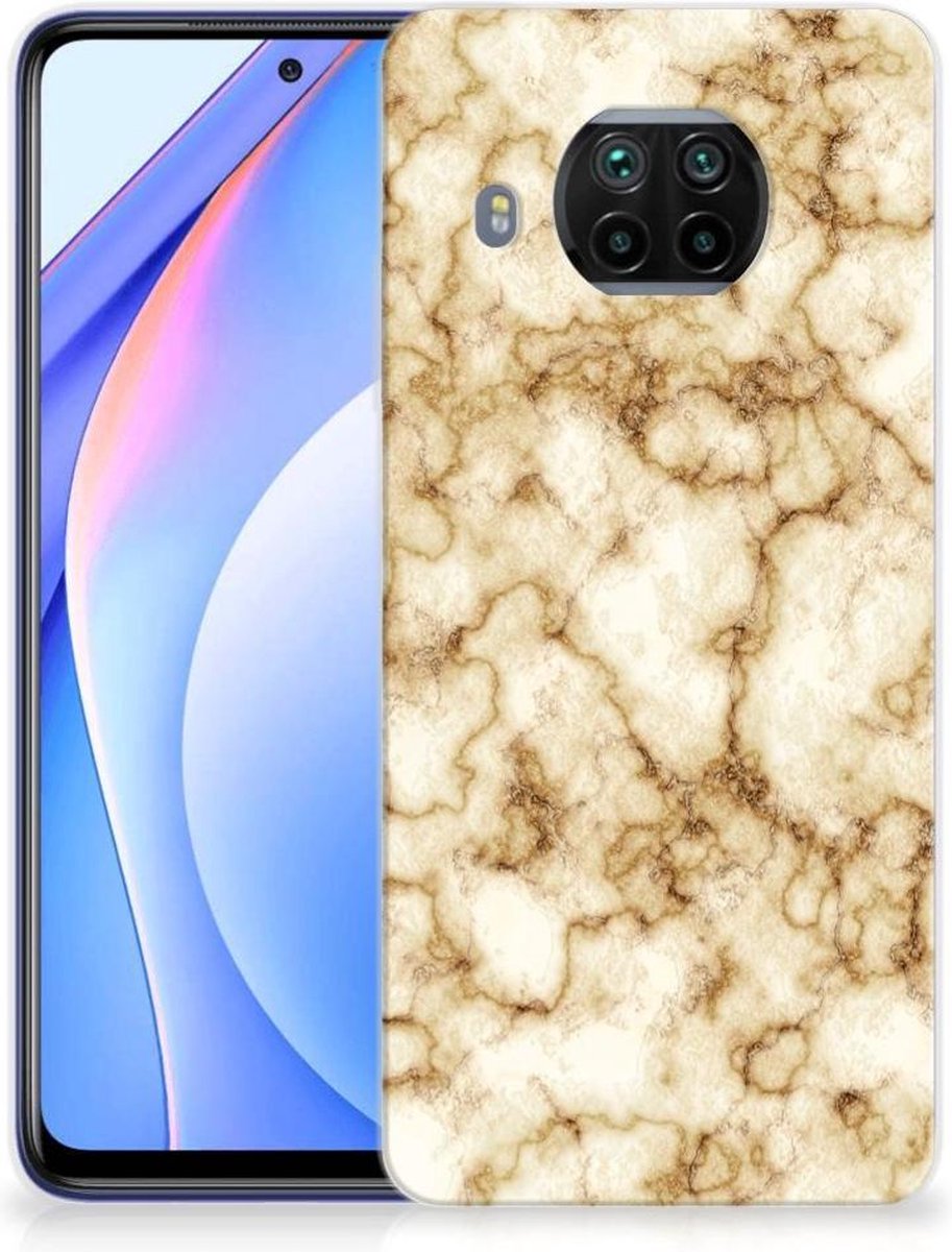 Xiaomi Mi 10T Lite TPU Siliconen Hoesje Marmer Goud