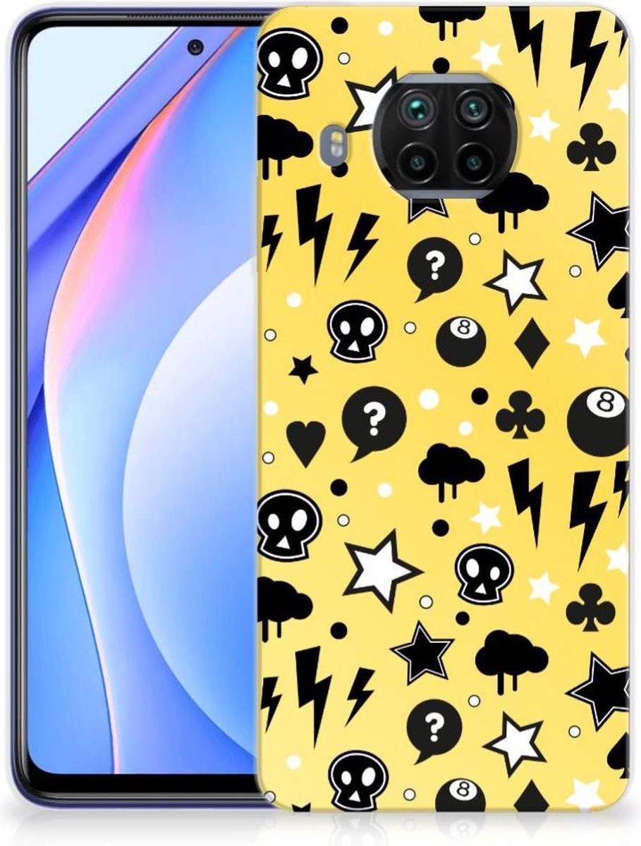 Silicone Back Case Xiaomi Mi 10T Lite Punk Geel