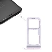 2 SIM-kaarthouder / Micro SD-kaarthouder voor Galaxy S8 / S8 + (roze)