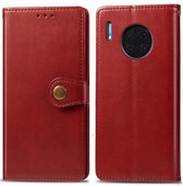 Voor HUAWEI Mate 30 Pro Hat-Prince Litchi Texture horizontale flip lederen tas met kaartsleuven (rood)