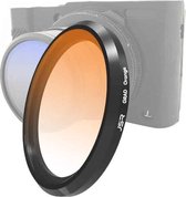 JSR Gradient Colour Lens Filter voor Panasonic LUMIX LX10 (Gradient Orange)