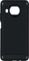Brushed Backcover Xiaomi Mi 10T Lite hoesje - Zwart