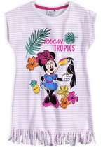Disney Minnie Mouse zomer jurk -  Toucan Tropics - wit/roze - maat 122/128 (8 jaar)