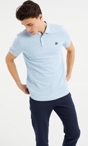 WE Fashion Heren polo van biologisch katoen