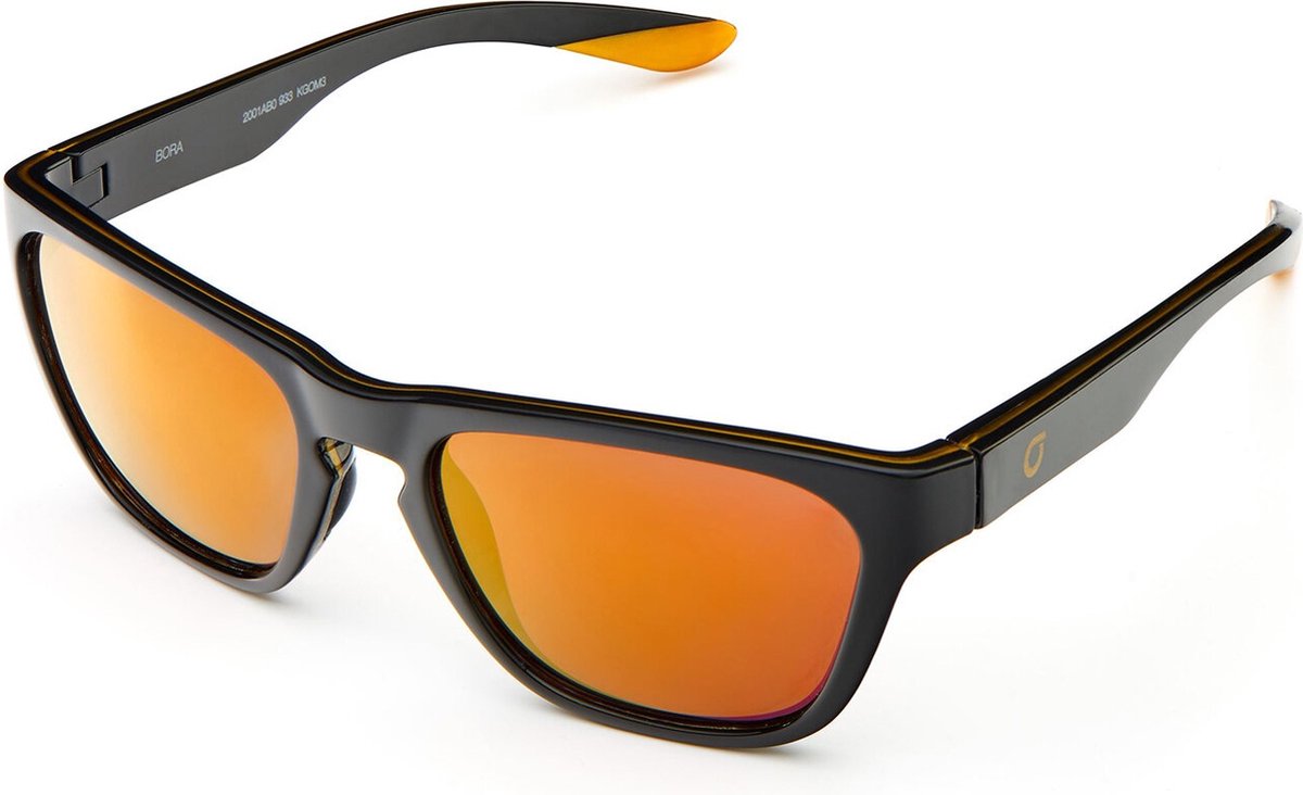 Briko Bora Mirror Color HD Sunglasses Sh Black Gold -Kgom3 - Maat One size